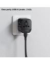 Hurtownia GSM - USAMS Netzteil 2xUSB T55 12W universeller Adapter 4w1 US/AU/EU/UK schwarz CC173TC01 (US-CC173) - USA904 - {ean13} - Hurt