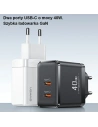 Hurtownia GSM - Ładowarka Sieciowa USAMS 2xUSB-C T54 40W PD czarna CC172TC01 (US-CC172) - USA905 - {ean13} - Hurt