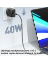 Hurtownia GSM - Ładowarka Sieciowa USAMS 2xUSB-C T54 40W PD czarna CC172TC01 (US-CC172) - USA905 - {ean13} - Hurt