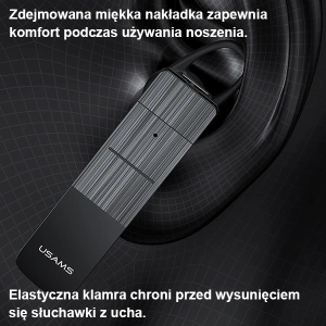 Hurtownia GSM - Bluetooth-Headset USAMS 5.0 BT2 schwarz BHUBT201 (USAMS-BT2) - USA908 - {ean13} - Hurt