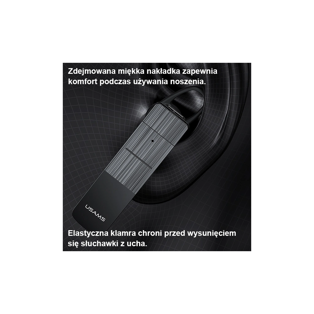 Hurtownia GSM - Bluetooth-Headset USAMS 5.0 BT2 schwarz BHUBT201 (USAMS-BT2) - USA908 - {ean13} - Hurt