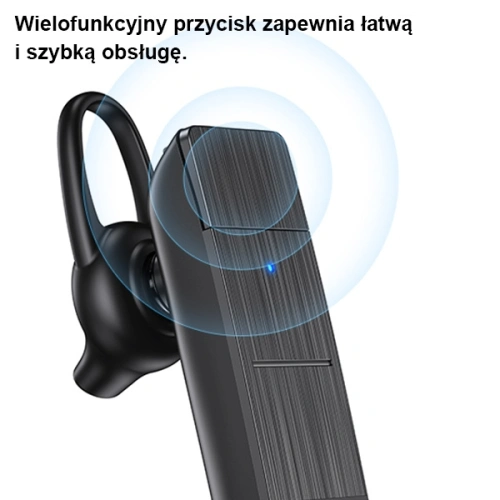 Słuchawka Bluetooth USAMS 5.0 BT2 czarna BHUBT201 (USAMS-BT2)