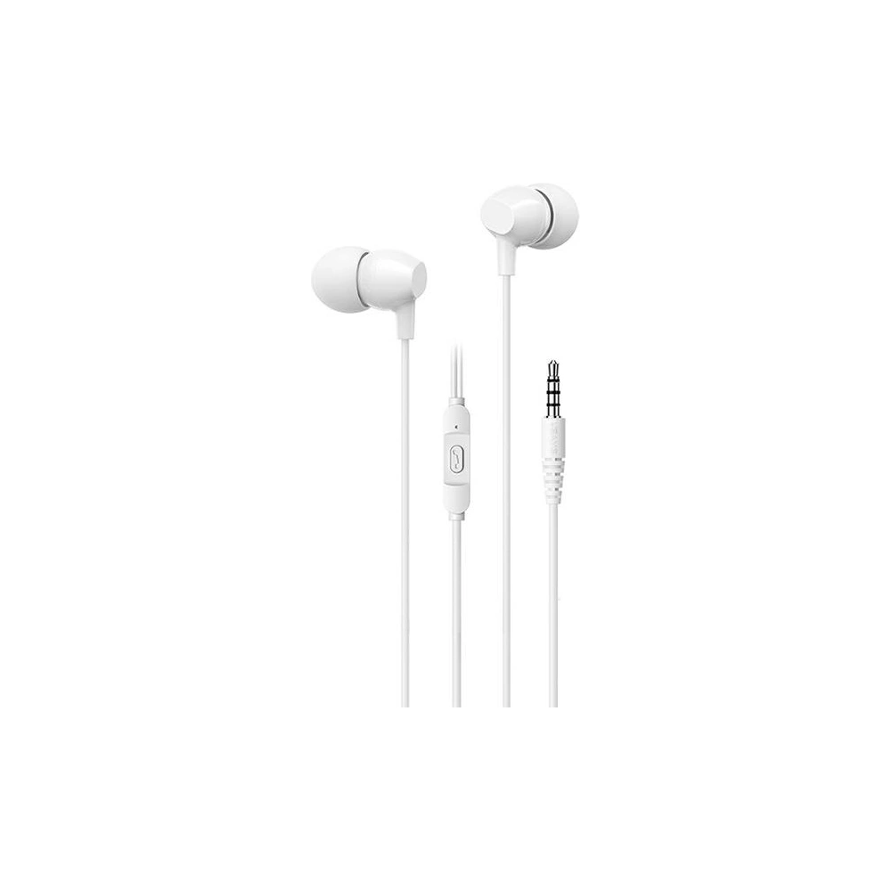 Wholesale USAMS Wired Earphones EP-47 3.5mm white 1.2m HSEP4702 (US-SJ594) - USA909 - {ean13} - Hurt