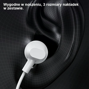 Wholesale USAMS Wired Earphones EP-47 3.5mm white 1.2m HSEP4702 (US-SJ594) - USA909 - {ean13} - Hurt