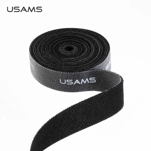 Hurtownia GSM - Páska Rzep USAMS Velcro 1m černá ZB60ZD02 (US-ZB060) - USA911 - {ean13} - Hurt