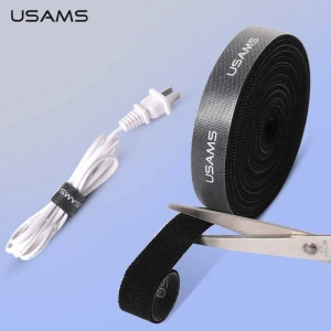 Hurtownia GSM - Páska Rzep USAMS Velcro 1m černá ZB60ZD02 (US-ZB060) - USA911 - {ean13} - Hurt