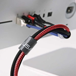 Hurtownia GSM - Páska Rzep USAMS Velcro 1m černá ZB60ZD02 (US-ZB060) - USA911 - {ean13} - Hurt