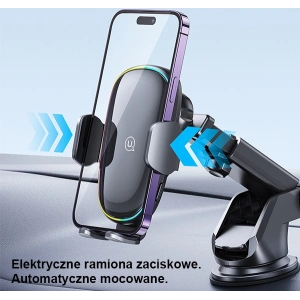 Hurtownia GSM - Automatischer Halter mit induktiver Ladung USAMS US-CD187 15W für Scheibe/Armaturenbrett schwarz CD187ZJ01 - USA912 - {ean13} - Hurt