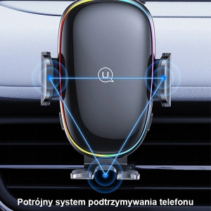 Hurtownia GSM - Automobilní držák s indukčním nabíjením USAMS US-CD187 15W na sklo/na palubní desku černý CD187ZJ01 - USA912 - {ean13} - Hurt