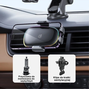 Hurtownia GSM - Automobilní držák s indukčním nabíjením USAMS US-CD187 15W na sklo/na palubní desku černý CD187ZJ01 - USA912 - {ean13} - Hurt