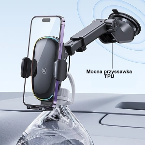 Hurtownia GSM - Automobilní držák s indukčním nabíjením USAMS US-CD187 15W na sklo/na palubní desku černý CD187ZJ01 - USA912 - {ean13} - Hurt