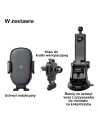 Hurtownia GSM - Automatischer Halter mit induktiver Ladung USAMS US-CD187 15W für Scheibe/Armaturenbrett schwarz CD187ZJ01 - USA912 - {ean13} - Hurt