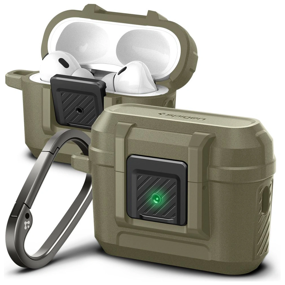 Hurtownia GSM - Etui Spigen Lock Fit Apple AirPods Pro 2/1 Vintage Khaki - SPN2767 - {ean13} - Hurt