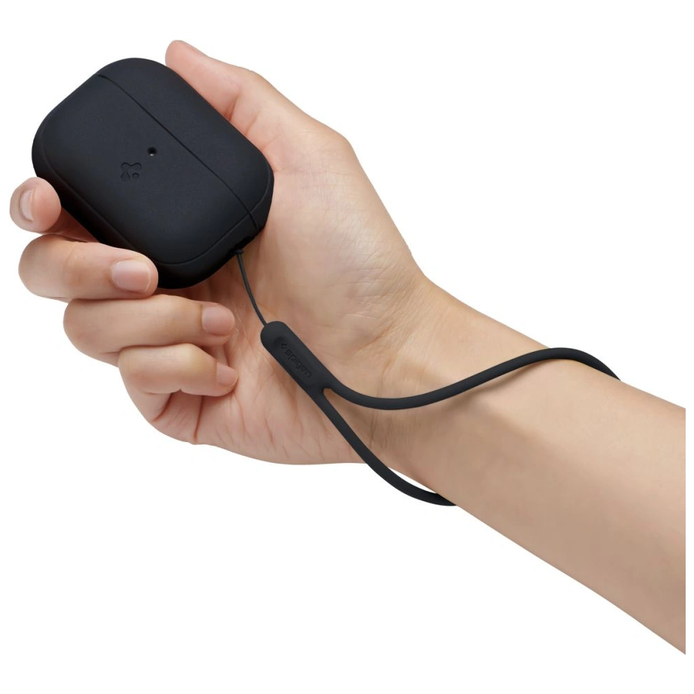 Hurtownia GSM - Etui Spigen Silicone Fit Strap Apple AirPods Pro 2/1 Negru - SPN2768 - {ean13} - Hurt