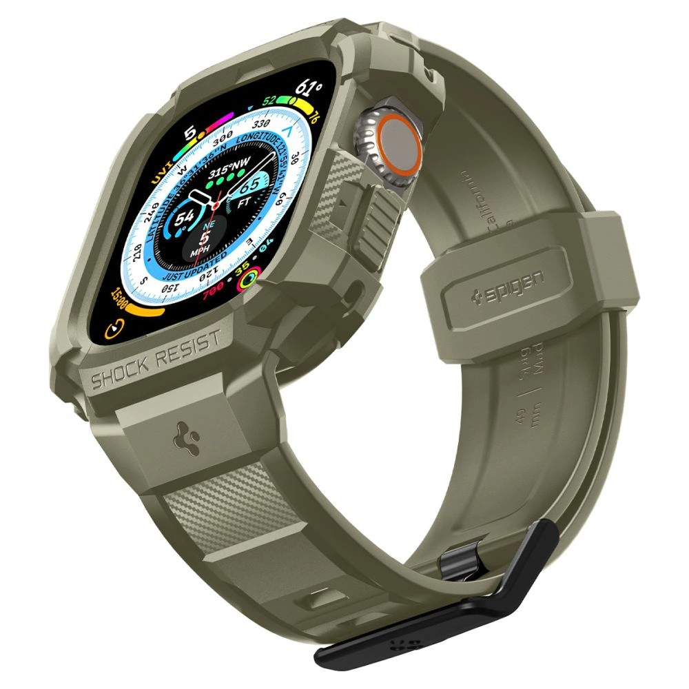 Hurtownia GSM - Pasek + etui Spigen Rugged Armor Pro Apple Watch Ultra 49mm Vintage Khaki - SPN2769 - {ean13} - Hurt