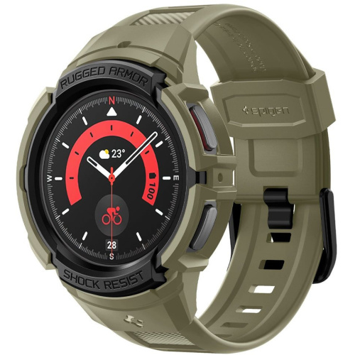 Spigen Distributor - 8809896742719 - SPN2771 - Spigen Rugged Armor Pro Samsung Galaxy Watch 5 Pro 45mm Vintage Khaki - B2B homescreen