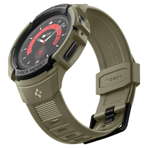 Pasek + etui Spigen Rugged Armor Pro Samsung Galaxy Watch 5 Pro 45mm Vintage Khaki