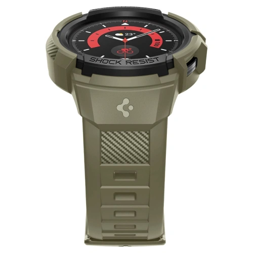 Pasek + etui Spigen Rugged Armor Pro Samsung Galaxy Watch 5 Pro 45mm Vintage Khaki