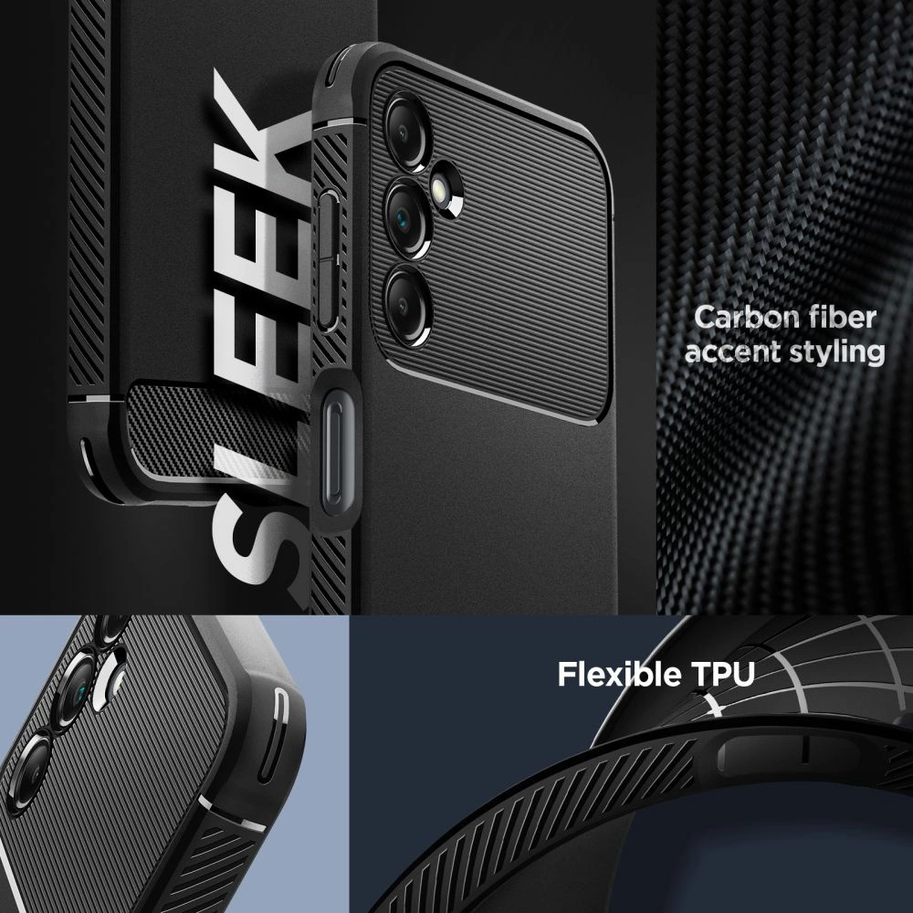 Hurtownia GSM - Etui Spigen Rugged Armor Samsung Galaxy A14 5G Matt Fekete - SPN2772 - {ean13} - Hurt