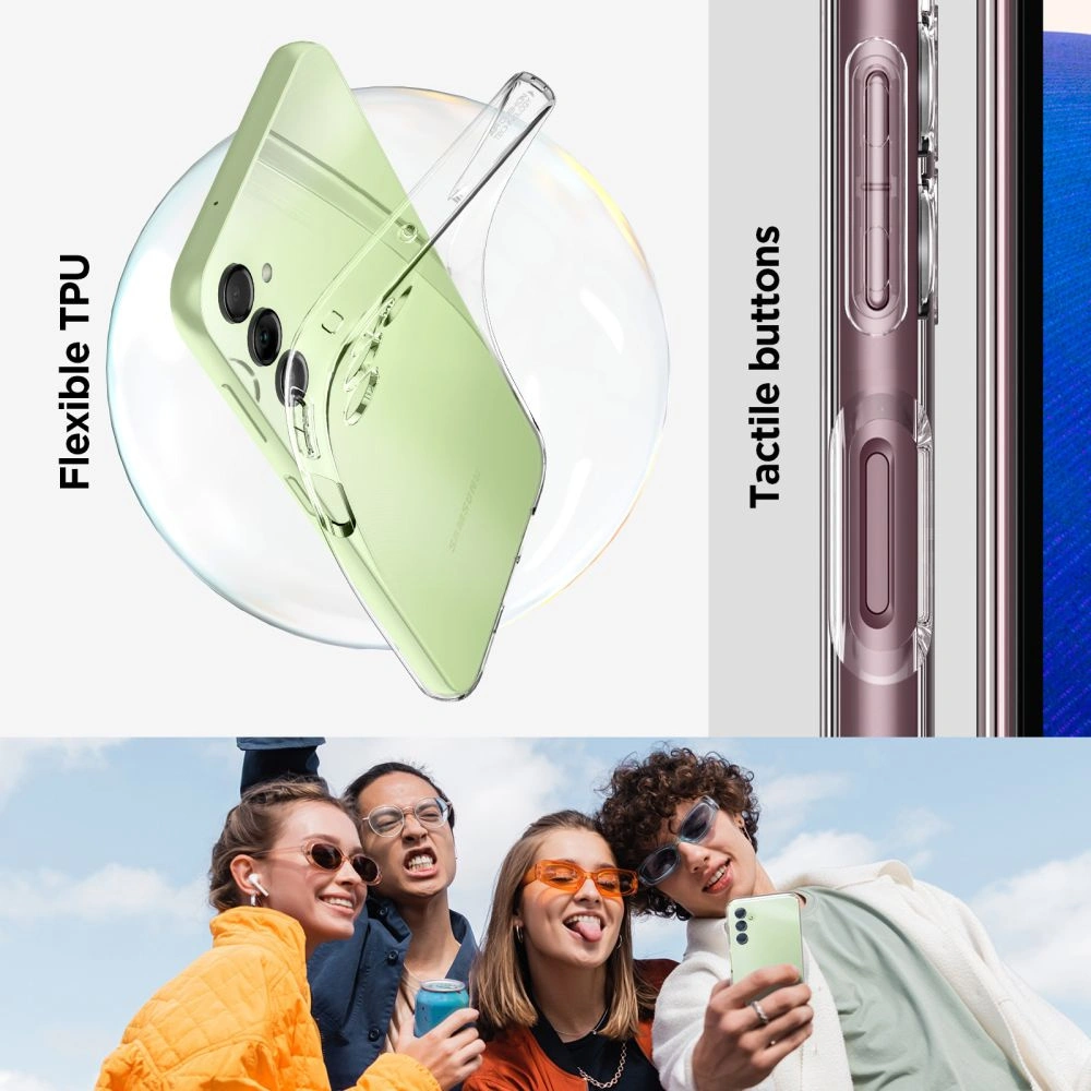Wholesale Spigen Liquid Crystal Samsung Galaxy A14 5G Crystal Clear - SPN2773 - {ean13} - Hurt