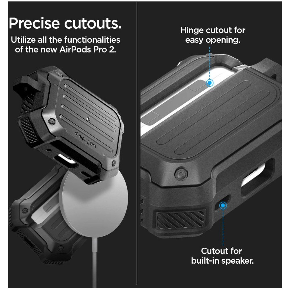 Hurtownia GSM - Etui Spigen Tough Armor Mag MagSafe Apple Airpods Pro 2/1 Negru - SPN2776 - {ean13} - Hurt