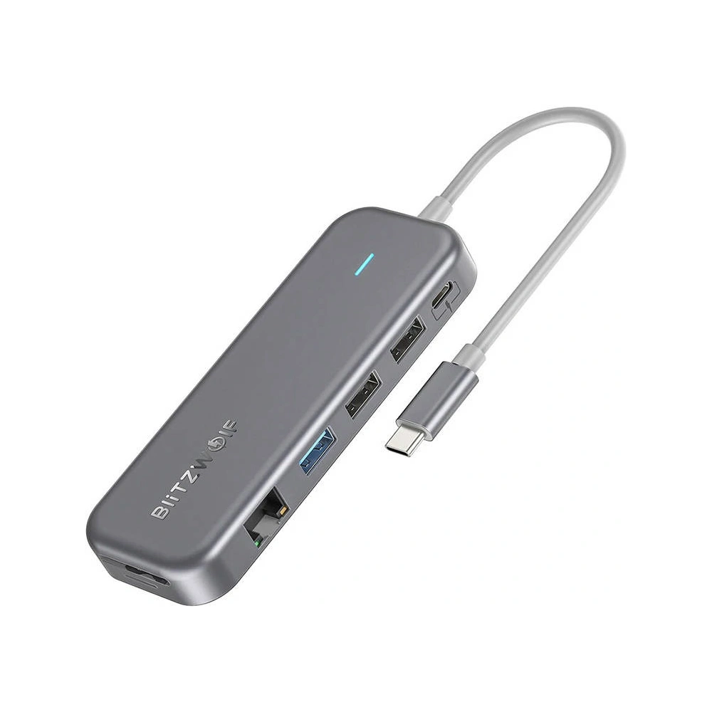 Wholesale Blitzwolf 11w1 HUB USB-C Blitzwolf BW-TH11 HDMI x2, USB3.0, USB2.0 x2, SD/TF, VGA, USB-C x2 and RJ45 - BLZ521 - {ean13} - Hurt