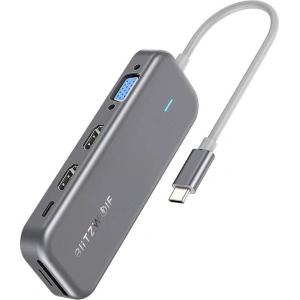 Hurtownia GSM - Adapter 11w1 HUB USB-C Blitzwolf BW-TH11 HDMI x2, USB3.0, USB2.0 x2, SD/TF, VGA, USB-C x2 și RJ45 - BLZ521 - {ean13} - Hurt
