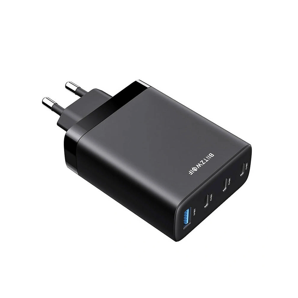 Hurtownia GSM - Blitzwolf BW-S23 Netzladegerät, 3x USB-C, USB-A, GaN 100W (schwarz) - BLZ524 - {ean13} - Hurt