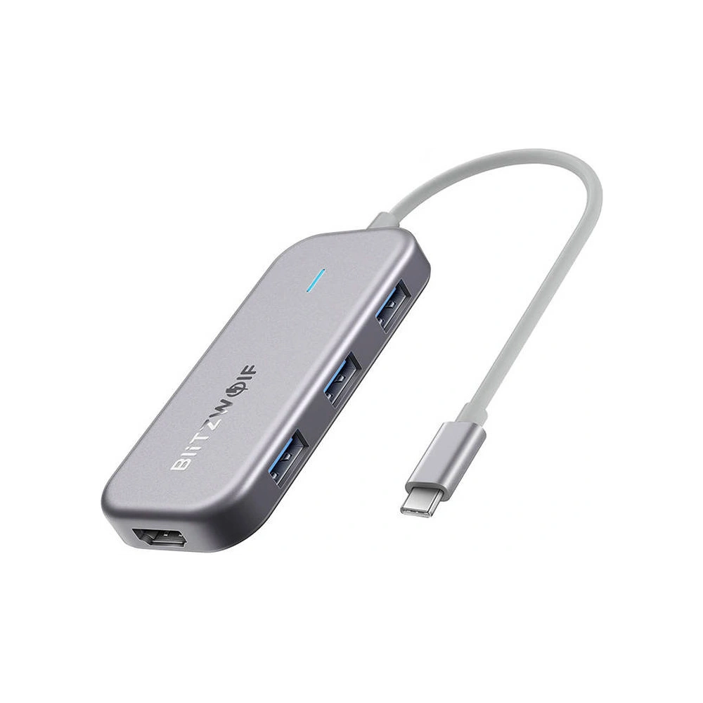 Hurtownia GSM - Adapter 7in1 HUB Blitzwolf BW-TH5 USB-C 1x HDMI, 3x USB 3.0, 1x USB-C PD, 1x SD, 1x Micro SD - BLZ525 - {ean13} - Hurt