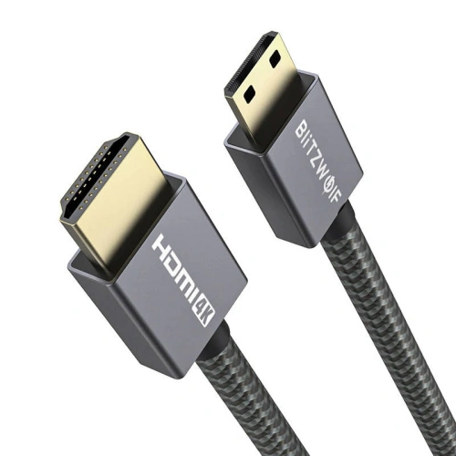 Kabel 4K HDMI do HDMI Blitzwolf BW-HDC4 1.2m (czarny)