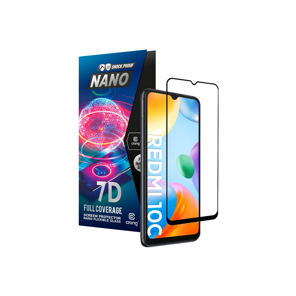 Wholesale Crong 7D Nano Flexible Glass Xiaomi Redmi 10C - CRG589 - {ean13} - Hurt