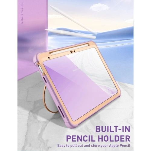 Etui Supcase Cosmo Apple iPad 10.9" 2022 / 11" 2025 Marmurowe Fioletowe