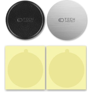 Hurtownia GSM - Blaschki pentru Uchwyturi Magnetice Tech-Protect Metalplate Magnetic Montare Auto Argintie și Neagră [2 PACK] - THP1752 - {ean13} - Hurt