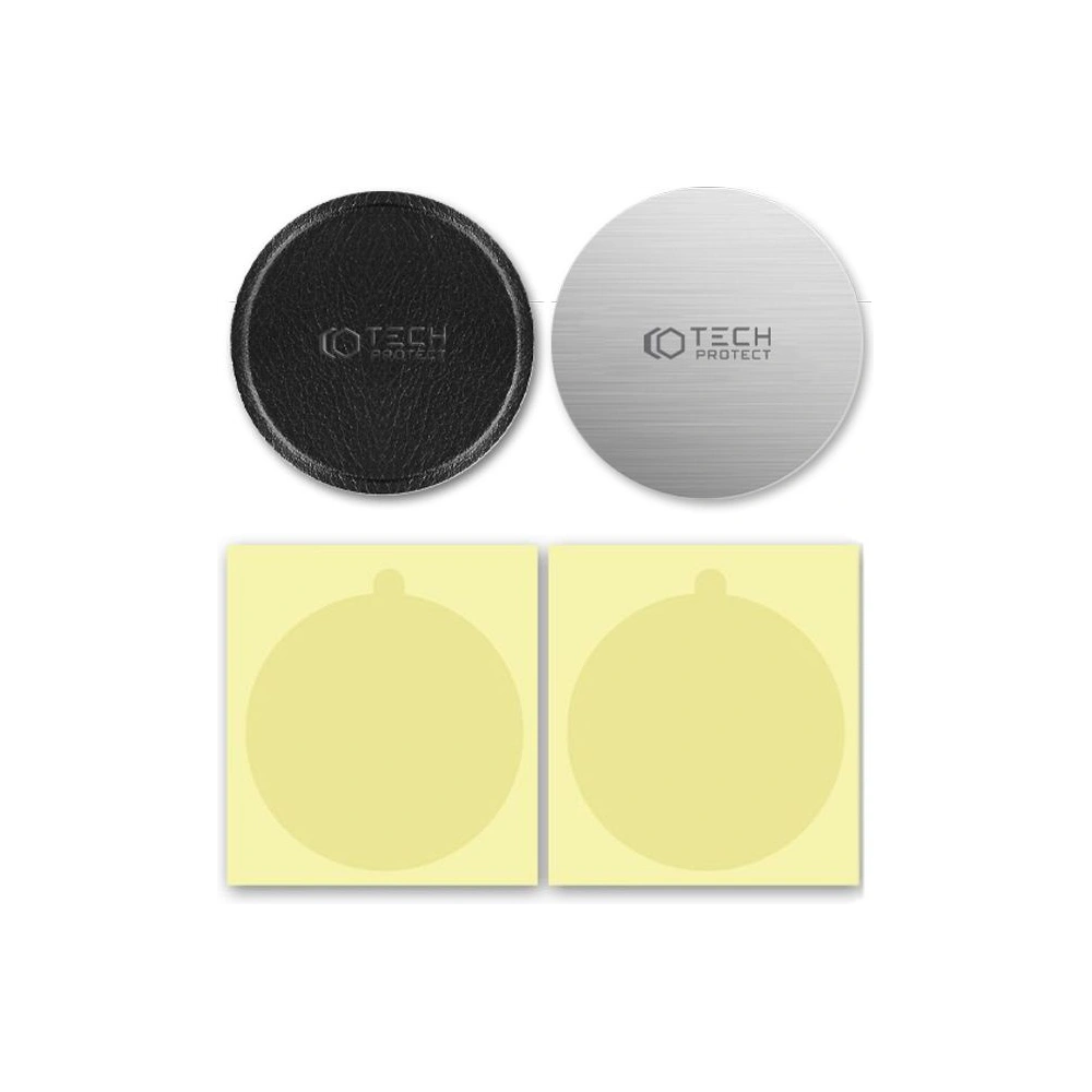 Wholesale Tech-Protect Metalplate Magnetic Car Mount Silver & Black [2 PACK] - THP1752 - {ean13} - Hurt