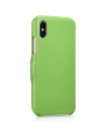 Hurtownia GSM - Eui Bőrtok klappal/zárható iCarer Fém Klipsz Vintage Folio iPhone XS / iPhone X Zöld (RIX02-GN) - ICR483 - {ean13} - Hurt