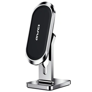 Wholesale AWEI X19 Dashboard Magnetic Car Mount Silver/Black - AWEI118 - {ean13} - Hurt