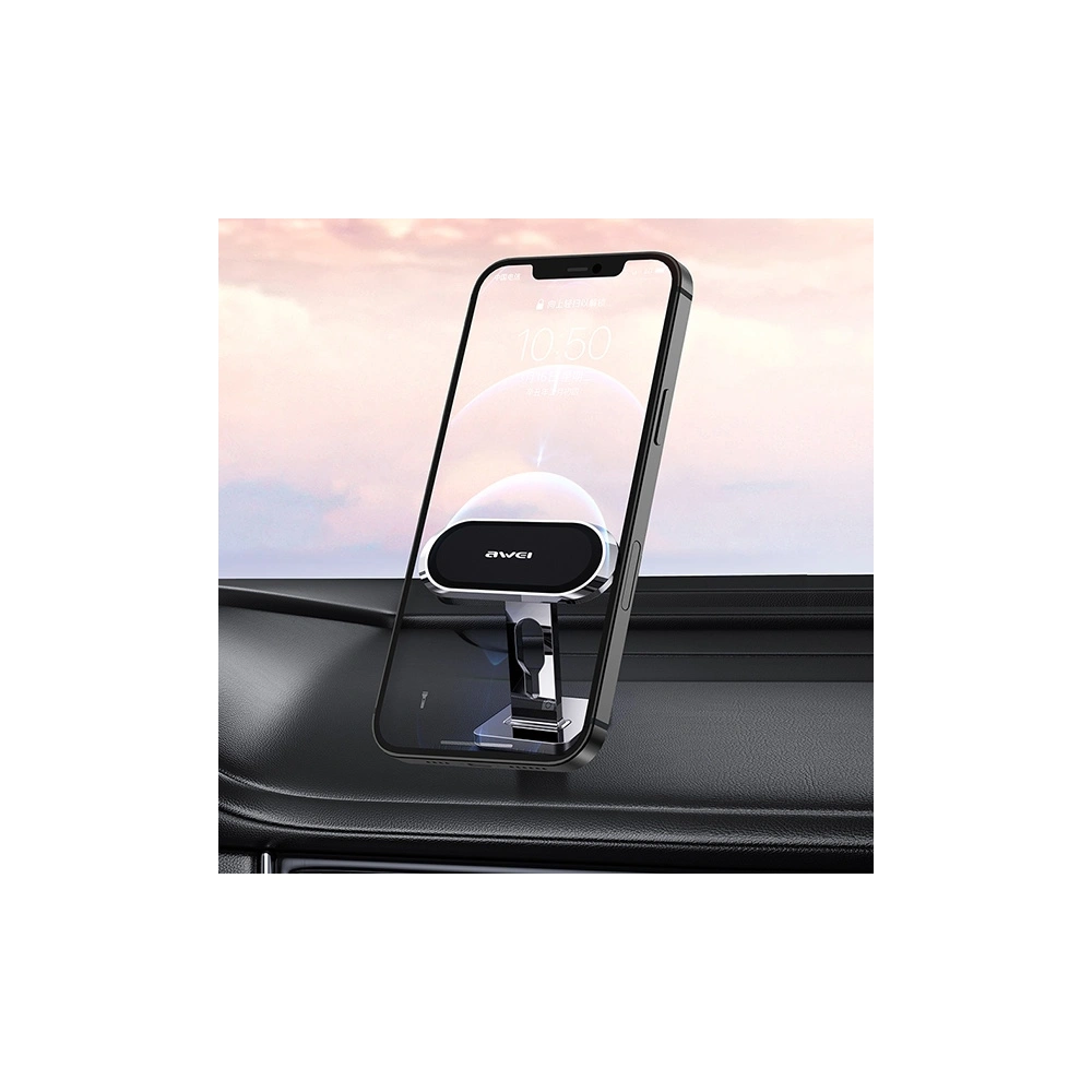 Wholesale AWEI X19 Dashboard Magnetic Car Mount Silver/Black - AWEI118 - {ean13} - Hurt