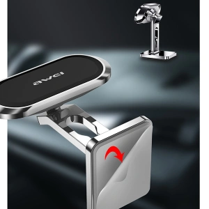 AWEI X19 Dashboard Magnetic Car Mount Silver/Black 