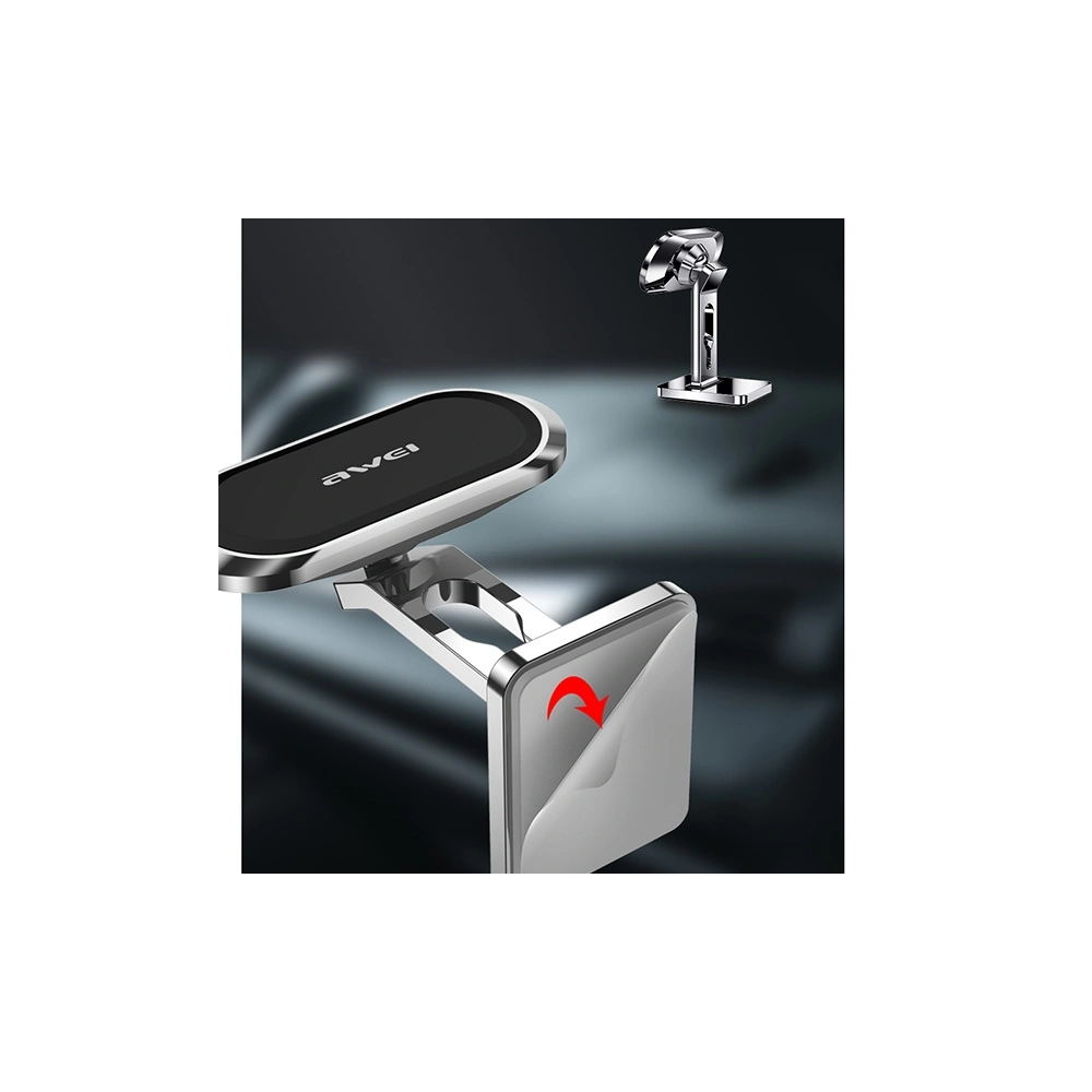 Hurtownia GSM - Magnetische Autohalterung AWEI X19 für das Armaturenbrett silber/schwarz - AWEI118 - {ean13} - Hurt