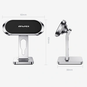 Magnetický držák do auta AWEI X19 na palubní desku stříbrný/černý