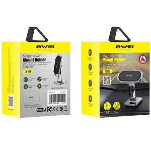 AWEI X19 Dashboard Magnetic Car Mount Silver/Black 