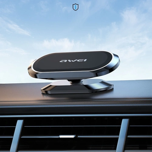 Uchwyt samochodowy magnetyczny AWEI X20 na kokpit szary/metal gray