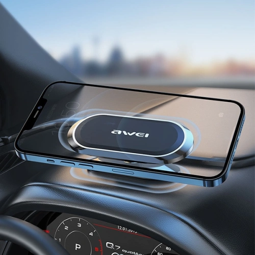 Uchwyt samochodowy magnetyczny AWEI X20 na kokpit szary/metal gray