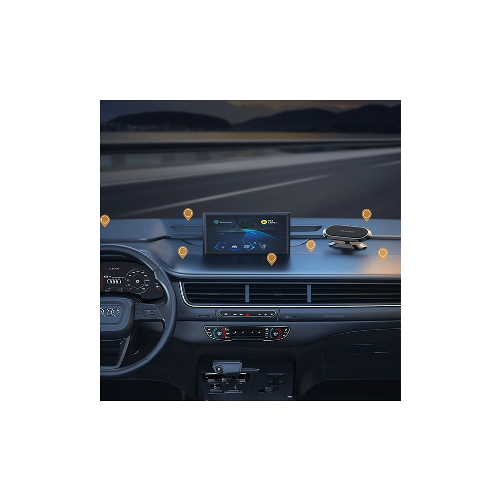 Hurtownia GSM - Suport auto magnetic AWEI X20 pentru bord gri/metalizat. - AWEI119 - {ean13} - Hurt