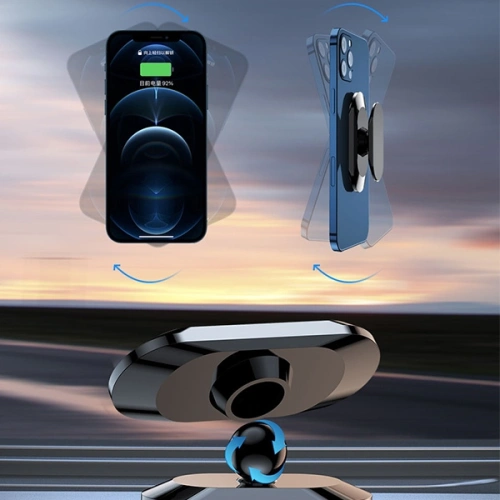 Uchwyt samochodowy magnetyczny AWEI X20 na kokpit szary/metal gray