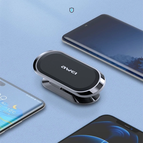 Uchwyt samochodowy magnetyczny AWEI X20 na kokpit szary/metal gray