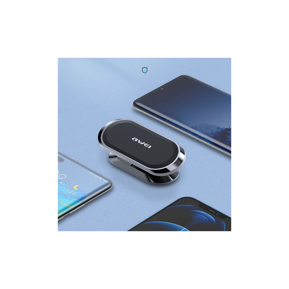 Hurtownia GSM - Suport auto magnetic AWEI X20 pentru bord gri/metalizat. - AWEI119 - {ean13} - Hurt