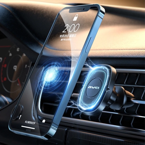 Uchwyt samochodowy AWEI X21 do kratki wentylacyjnej czarny