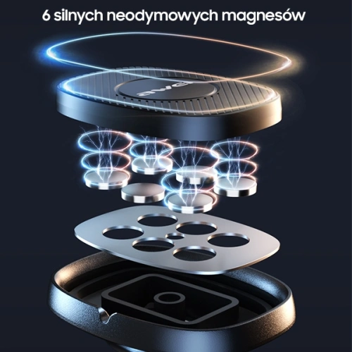 Uchwyt samochodowy AWEI X21 do kratki wentylacyjnej czarny