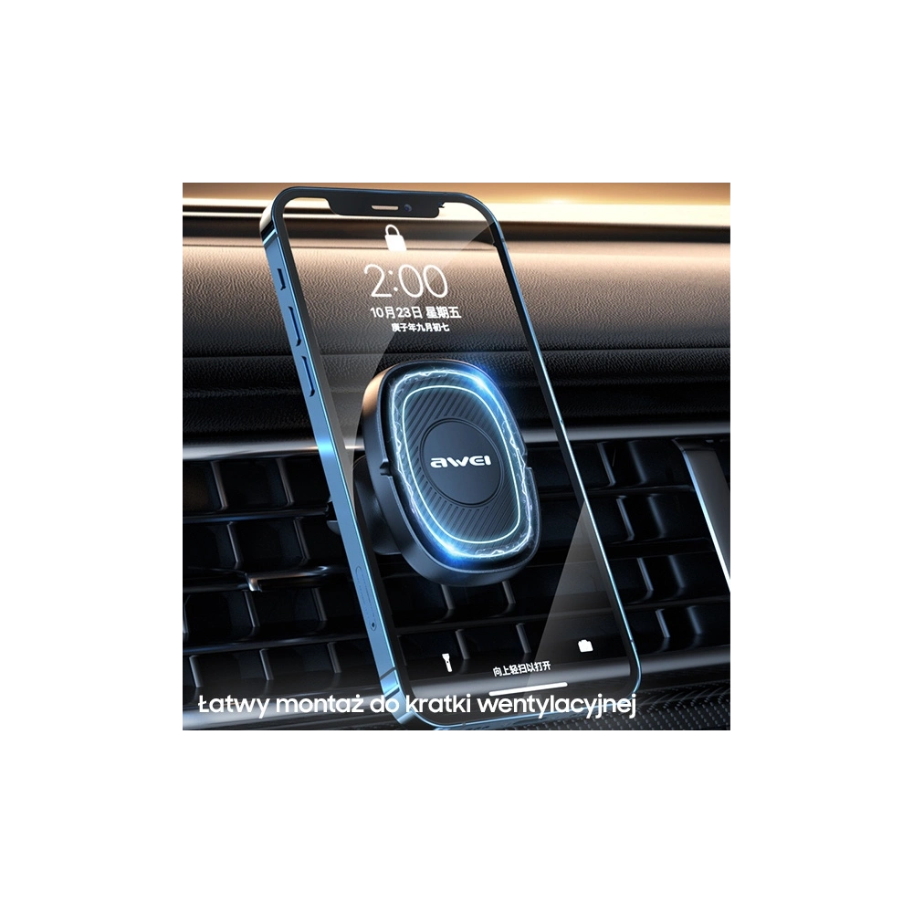 Hurtownia GSM - Autohalter AWEI X21 für Lüftungsgitter schwarz - AWEI120 - {ean13} - Hurt